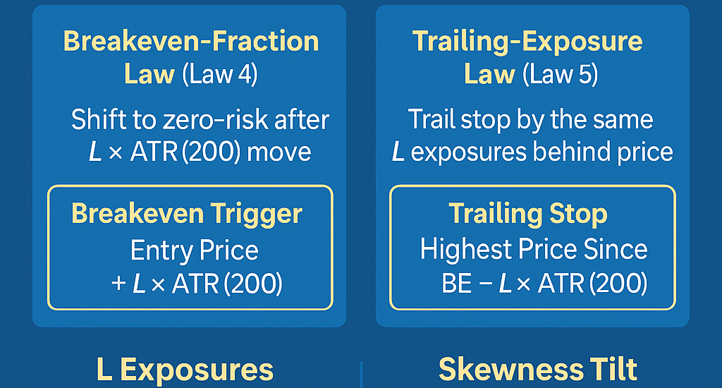 Laws 4–5: Lock in Zero-Risk & Let Winners Run