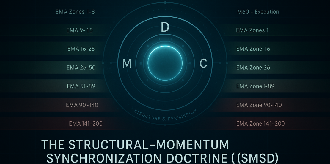The Structural–Momentum Synchronization Doctrine (SMSD) is Dr. Glen Brown’s institutional framework that unifies EMA zones, MACD momentum, structural drift, and the Nine-Laws volatility engine into a complete multi-timeframe trading doctrine for GATS and the Global 9-Tier Trading System (G9TTS).