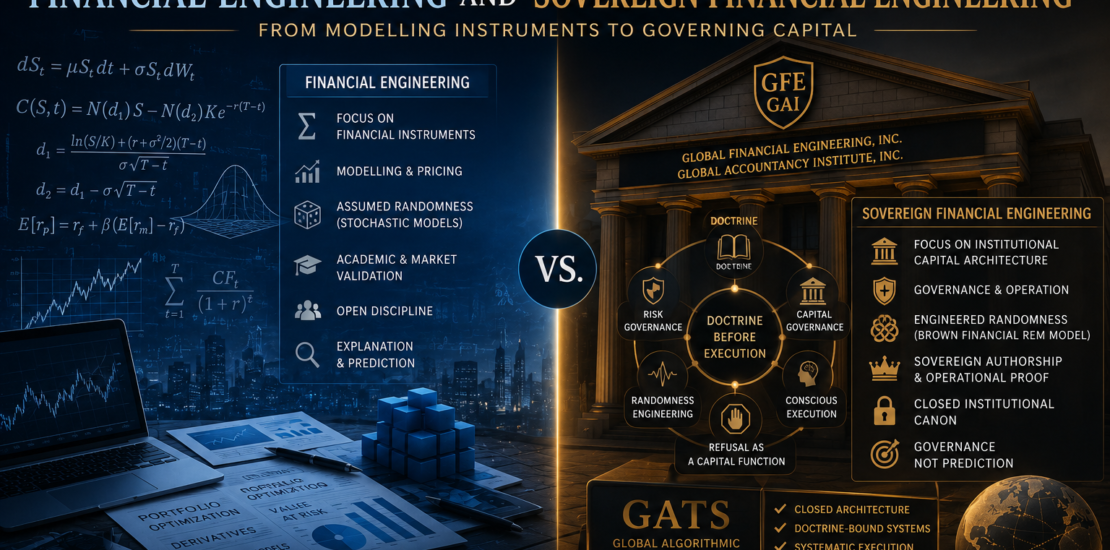 The Difference Between Financial Engineering and Sovereign Financial Engineering From Modelling Instruments to Governing Capital