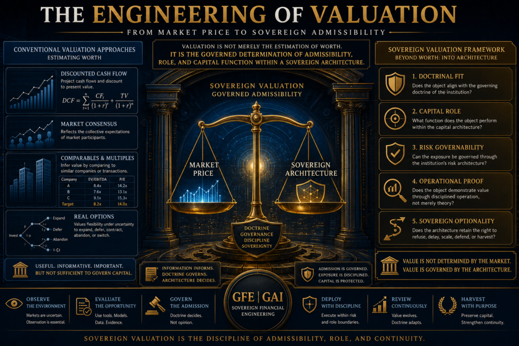 The Engineering of Valuation: A Sovereign Engagement with Discounted Cash Flow, Market Consensus, and Real Options