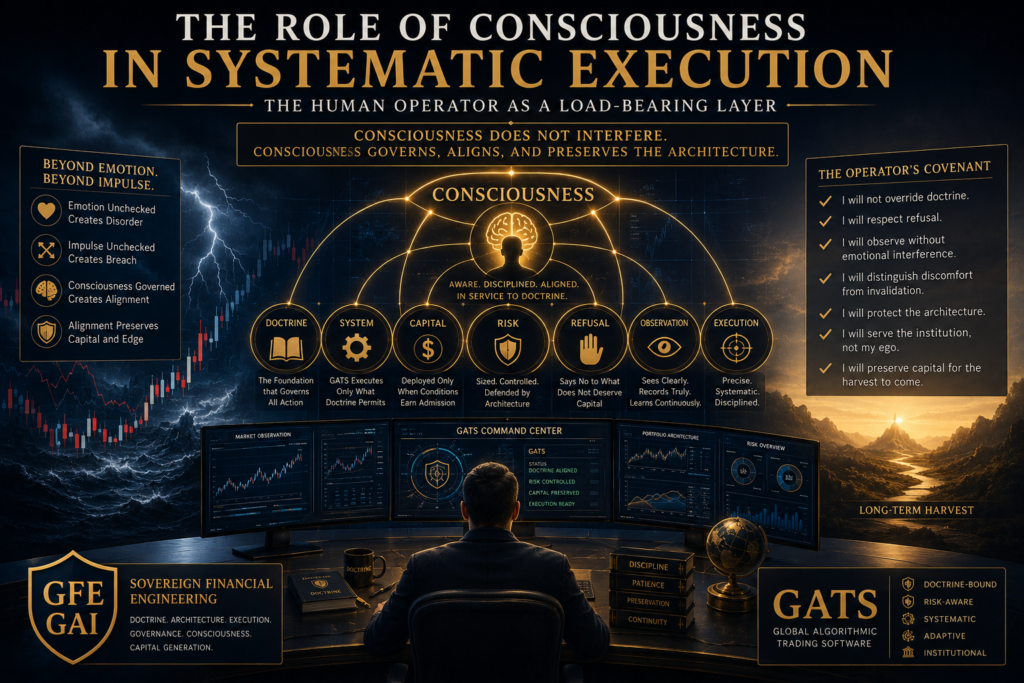 The Role of Consciousness in Systematic Execution