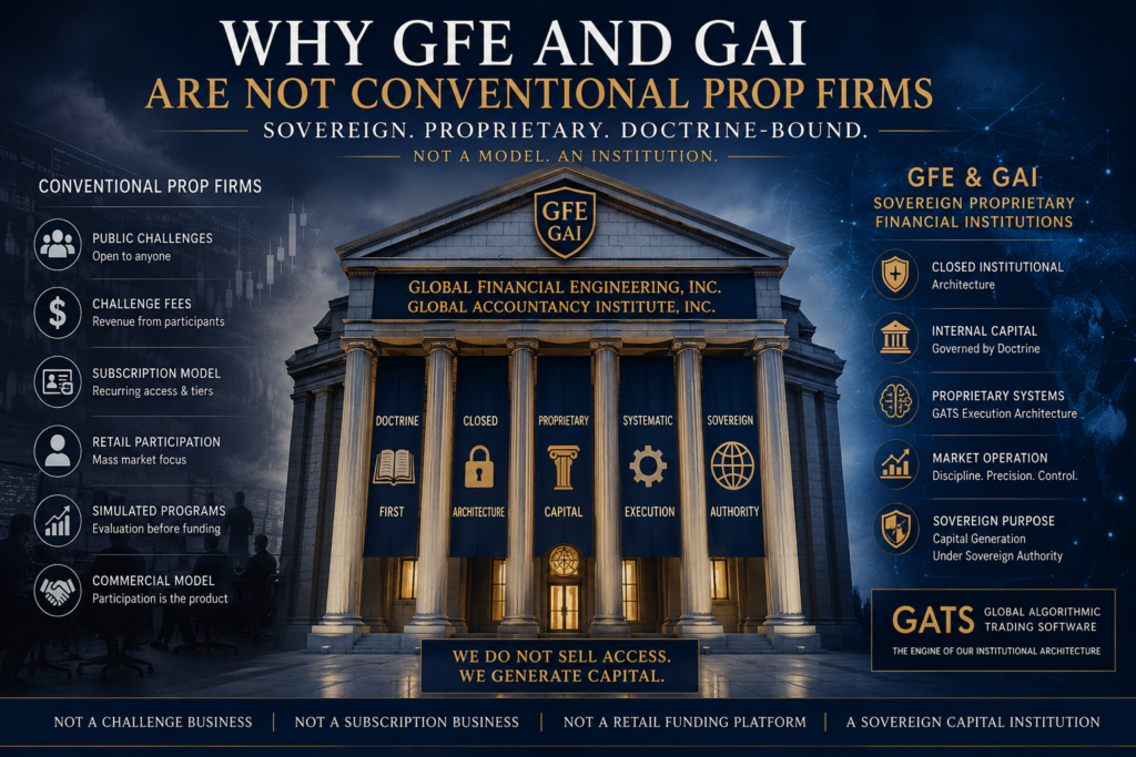 Why GFE and GAI Are Not Conventional Prop Firms
