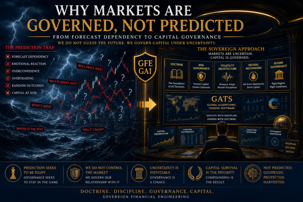 Why Markets Are Governed, Not Predicted