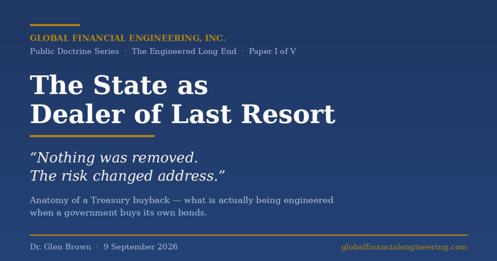 The State as Dealer of Last Resort: Treasury Buyback Decoded